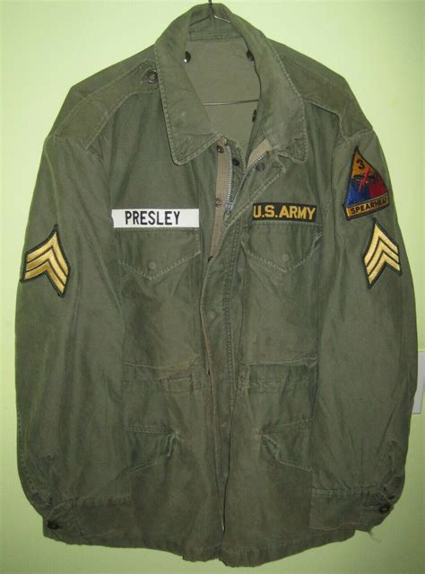 elvis presley army jacket replica|elvis presley fact sheet.